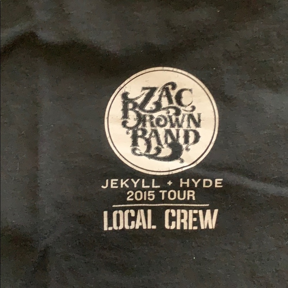 Zac Brown Band Crew Only Concert Shirt